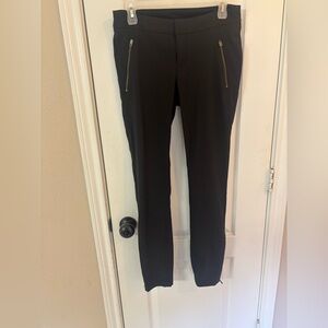 Athleta Wonder Stash Women’s Charcoal Pants with Zipper Accents size 4